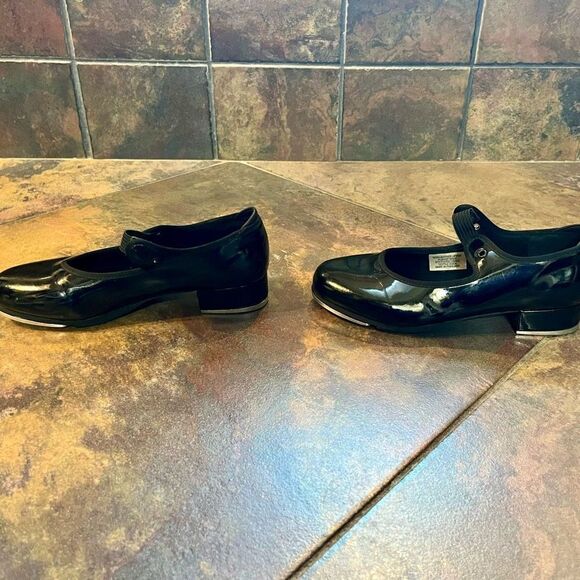 Bloch Girl’s Black Snap Tap Shoes 1 1/2 M - Picture 5 of 16
